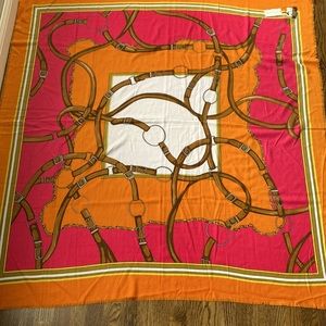 NWT Gerard Pasquier equestrian wool scarf